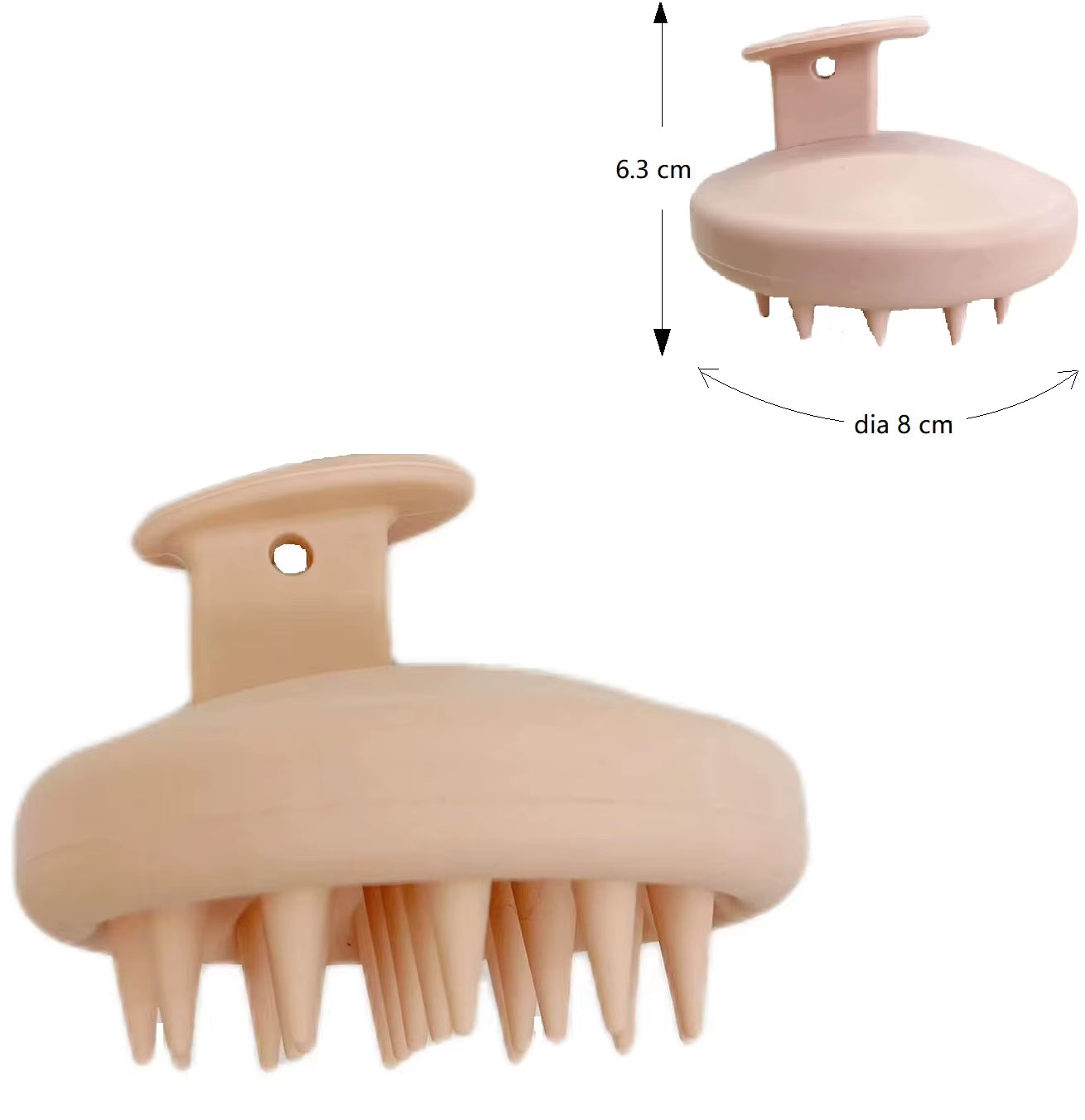 Customize Silicone Scalp Hair Brush Massage Scalp Shampoo Brush