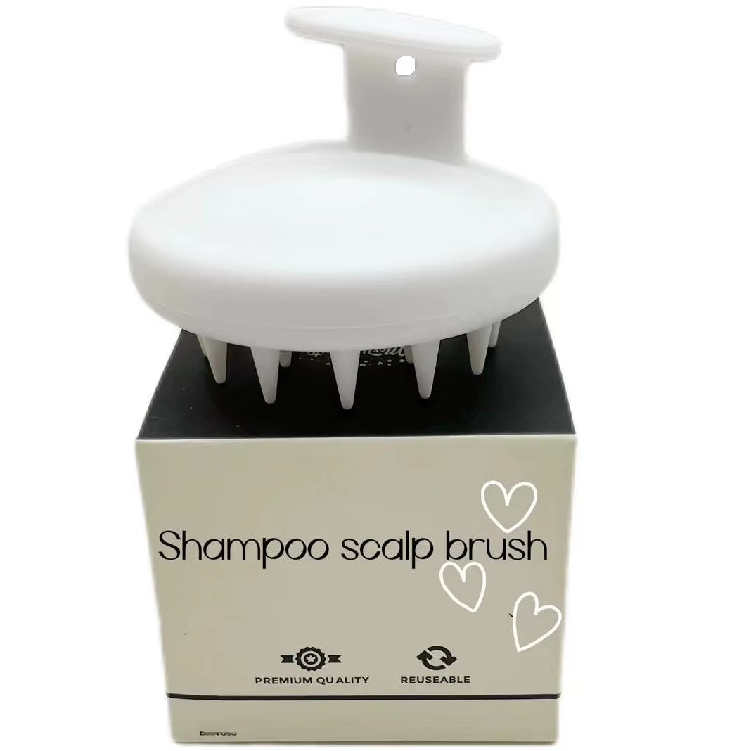 Customize Silicone Scalp Hair Brush Massage Scalp Shampoo Brush
