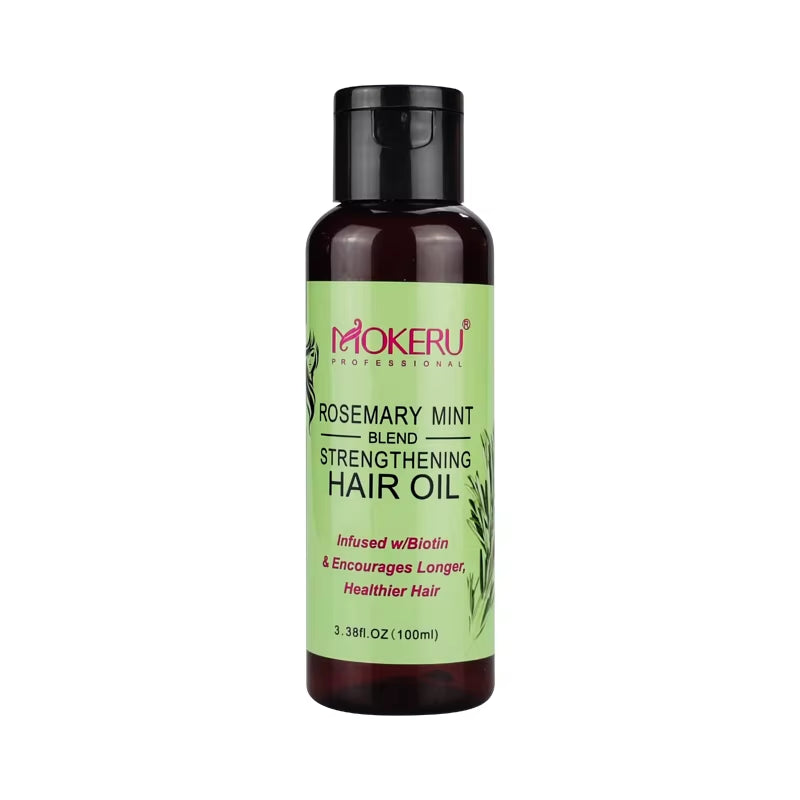 Mokeru Rosemary Mini Hair Oil Infused with Biotin Hair Growth for Unisex Improves Circulation Rosemary Hair Oil