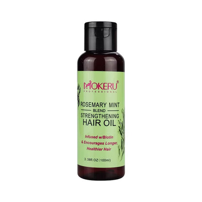 Mokeru Rosemary Mini Hair Oil Infused with Biotin Hair Growth for Unisex Improves Circulation Rosemary Hair Oil